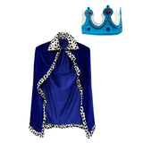 Maxbell King Robe Kids Halloween Costume Cosplay Role Play Preschool Dress up Blue