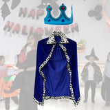 Maxbell King Robe Kids Halloween Costume Cosplay Role Play Preschool Dress up Blue