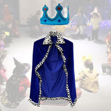 Maxbell King Robe Kids Halloween Costume Cosplay Role Play Preschool Dress up Blue
