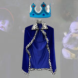 Maxbell King Robe Kids Halloween Costume Cosplay Role Play Preschool Dress up Blue