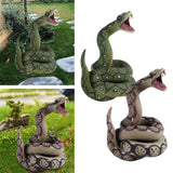 Maxbell Realistic Snake Toys Party Favor Snake Props Toys Snake Figure Green