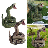 Maxbell Realistic Snake Toys Party Favor Snake Props Toys Snake Figure Green