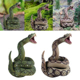 Maxbell Realistic Snake Toys Party Favor Snake Props Toys Snake Figure Green