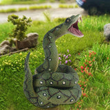 Maxbell Realistic Snake Toys Party Favor Snake Props Toys Snake Figure Green