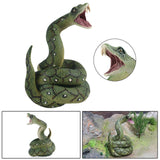 Maxbell Realistic Snake Toys Party Favor Snake Props Toys Snake Figure Green