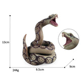 Maxbell Realistic Snake Toys Party Favor Snake Props Toys Snake Figure Brown