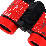 Maxbell Telescope Gift High Resolution Kids Binocular for Hiking Travel Boys Girls Red