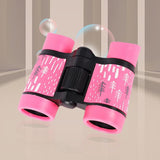 Maxbell Telescope Gift High Resolution Kids Binocular for Hiking Travel Boys Girls Pink