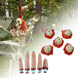 Maxbell 10 Pieces Severed Fingers Eyes Kit Ripped Out Eyeballs for Halloween Props