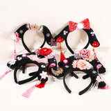 Maxbell Chinese Ancient Headband Headpiece Dress up for Carnival Cosplay Photo Props Tassels