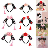 Maxbell Chinese Ancient Headband Headpiece Dress up for Carnival Cosplay Photo Props Tassels
