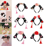 Maxbell Chinese Ancient Headband Headpiece Dress up for Carnival Cosplay Photo Props Tassels