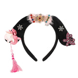 Maxbell Chinese Ancient Headband Headpiece Dress up for Carnival Cosplay Photo Props Tassels