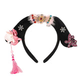 Maxbell Chinese Ancient Headband Headpiece Dress up for Carnival Cosplay Photo Props Tassels
