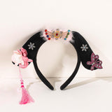 Maxbell Chinese Ancient Headband Headpiece Dress up for Carnival Cosplay Photo Props Tassels