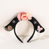 Maxbell Chinese Ancient Headband Headpiece Dress up for Carnival Cosplay Photo Props Bead Tassels