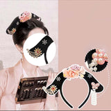 Maxbell Chinese Ancient Headband Headpiece Dress up for Carnival Cosplay Photo Props Bead Tassels