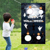 Maxbell Reusable Halloween Toss Game Banner Party Supplies for Garden Activities