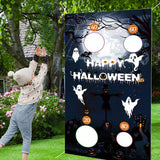 Maxbell Reusable Halloween Toss Game Banner Party Supplies for Garden Activities