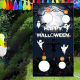 Maxbell Reusable Halloween Toss Game Banner Party Supplies for Garden Activities