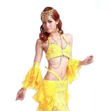 Maxbell 2 Pieces Finger Cymbal Brass Tribal Dancing Cymbal Instrument for Evening Golden