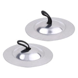 Maxbell 2 Pieces Finger Cymbal Brass Tribal Dancing Cymbal Instrument for Evening Silver