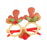 Maxbell Christmas Decoration Costume Eyeglasses Christmas Glasses for Holiday Favors Red Bells