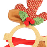 Maxbell Christmas Decoration Costume Eyeglasses Christmas Glasses for Holiday Favors Red Bells