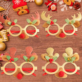 Maxbell Christmas Decoration Costume Eyeglasses Christmas Glasses for Holiday Favors Red Antlers