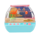 Maxbell Aquarium Fish Tank Decoration with Light Cartoon Play House For Home Blue