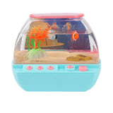 Maxbell Aquarium Fish Tank Decoration with Light Cartoon Play House For Home Blue