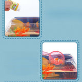 Maxbell Aquarium Fish Tank Decoration with Light Cartoon Play House For Home Blue