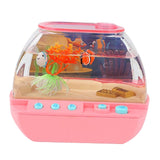 Maxbell Aquarium Fish Tank Decoration with Light Cartoon Play House For Home Pink
