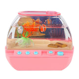 Maxbell Aquarium Fish Tank Decoration with Light Cartoon Play House For Home Pink