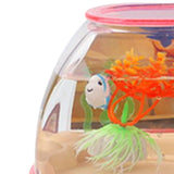 Maxbell Aquarium Fish Tank Decoration with Light Cartoon Play House For Home Pink