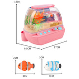 Maxbell Aquarium Fish Tank Decoration with Light Cartoon Play House For Home Pink