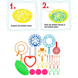 Maxbell Portable Bubble Maker Interactive Toy for Backyard Party Supplies Girls