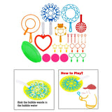 Maxbell Portable Bubble Maker Interactive Toy for Backyard Party Supplies Girls