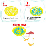 Maxbell Portable Bubble Maker Interactive Toy for Backyard Party Supplies Girls