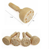 Maxbell 4x Traditional Wooden seal Molds Tools for Toddler Art Craft