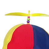 Maxbell Multicolor Rainbow Hat Rotating Funny Unstructured for Sports 54cm