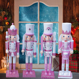 Maxbell Nutcrackers Figures Sparkle 30cm Wooden Unique for bedroom King
