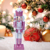 Maxbell Nutcrackers Figures Sparkle 30cm Wooden Unique for bedroom King