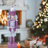 Maxbell Nutcrackers Figures Sparkle 30cm Wooden Unique for bedroom King