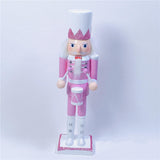 Maxbell Nutcrackers Figures Sparkle 30cm Wooden Unique for bedroom with drum