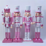 Maxbell Nutcrackers Figures Sparkle 30cm Wooden Unique for bedroom with drum