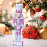 Maxbell Nutcrackers Figures Sparkle 30cm Wooden Unique for bedroom with drum