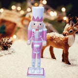 Maxbell Nutcrackers Figures Sparkle 30cm Wooden Unique for bedroom with drum