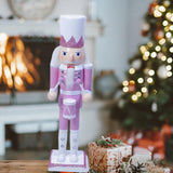Maxbell Nutcrackers Figures Sparkle 30cm Wooden Unique for bedroom with drum