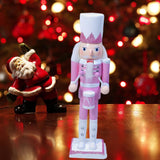 Maxbell Nutcrackers Figures Sparkle 30cm Wooden Unique for bedroom with drum